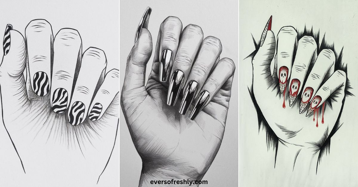 Nail Drawing Ideas - Eversofreshly