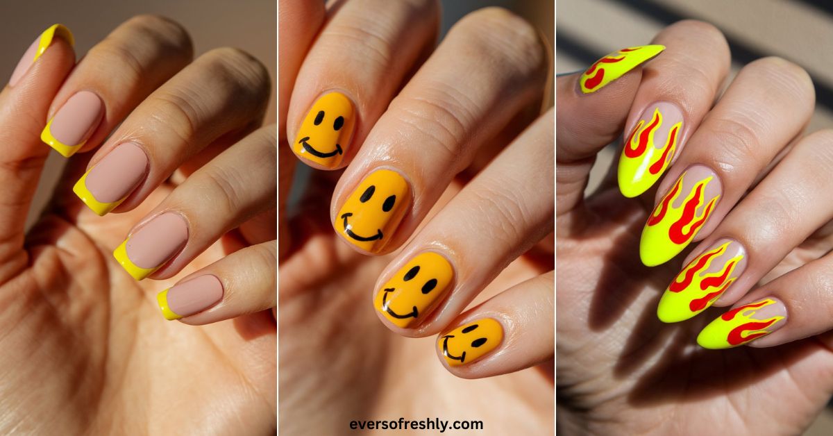 Yellow Nail Ideas - Eversofreshly
