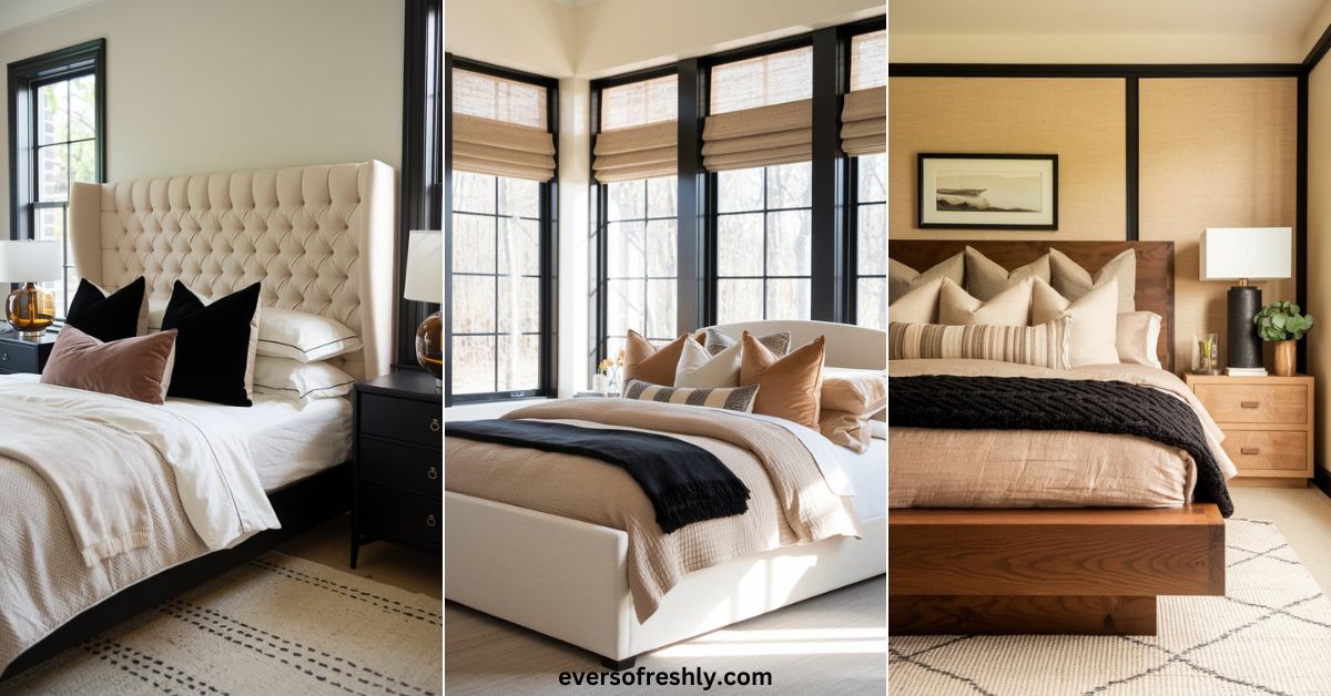 Black and Beige Bedroom Ideas - Eversofreshly