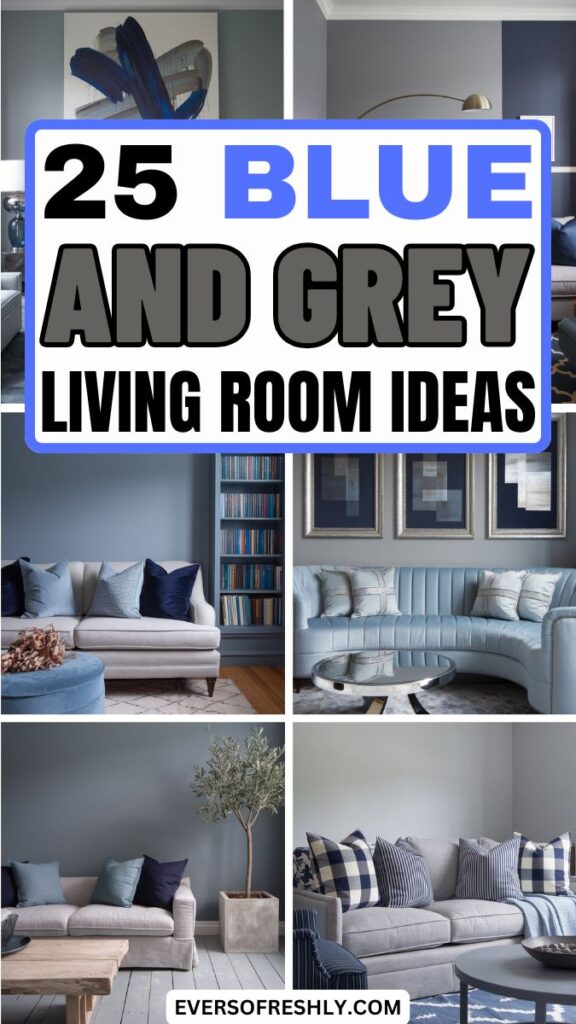 Blue and Grey Living Room Ideas 