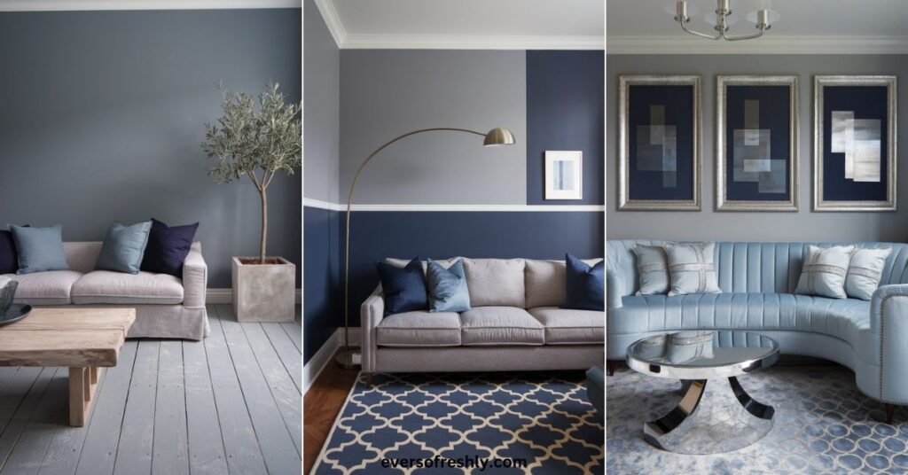 Blue and Grey Living Room Ideas - Eversofreshly