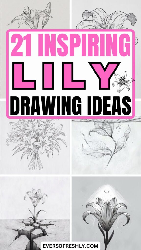Lily Drawing Ideas