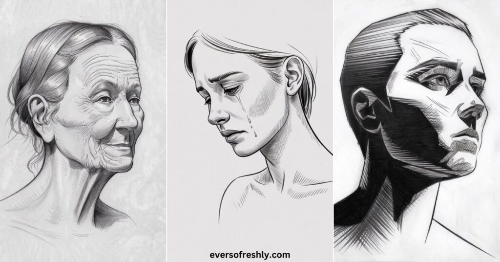 Side Profile Drawing Ideas - Eversofreshly