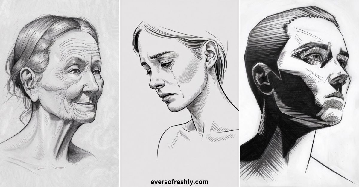 Side Profile Drawing Ideas - Eversofreshly