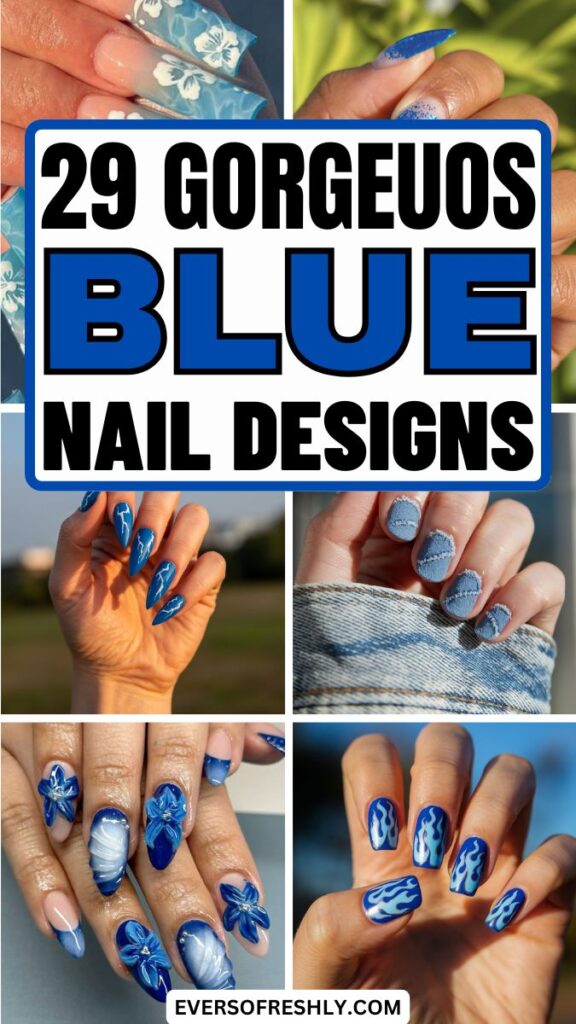 Blue nail designs