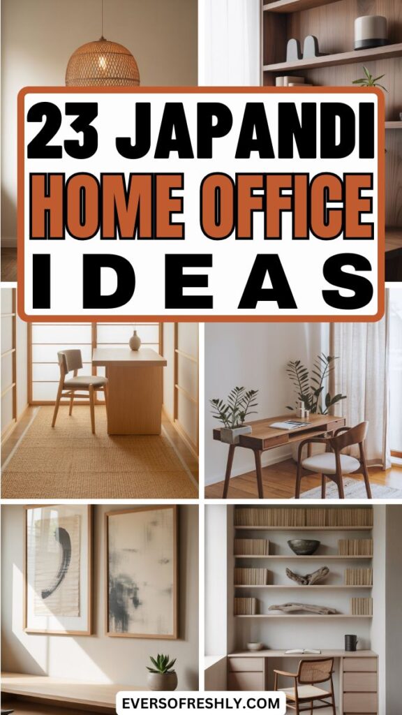 Japandi Home Office Ideas