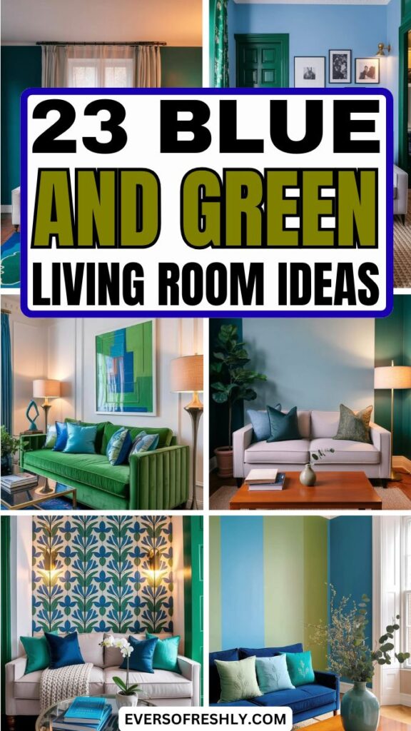 Blue and Green Living Room Ideas