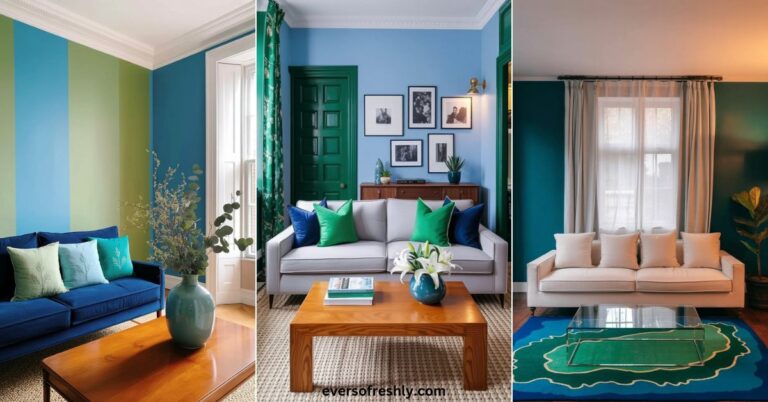 Blue and Green Living Room Ideas - Eversofreshly