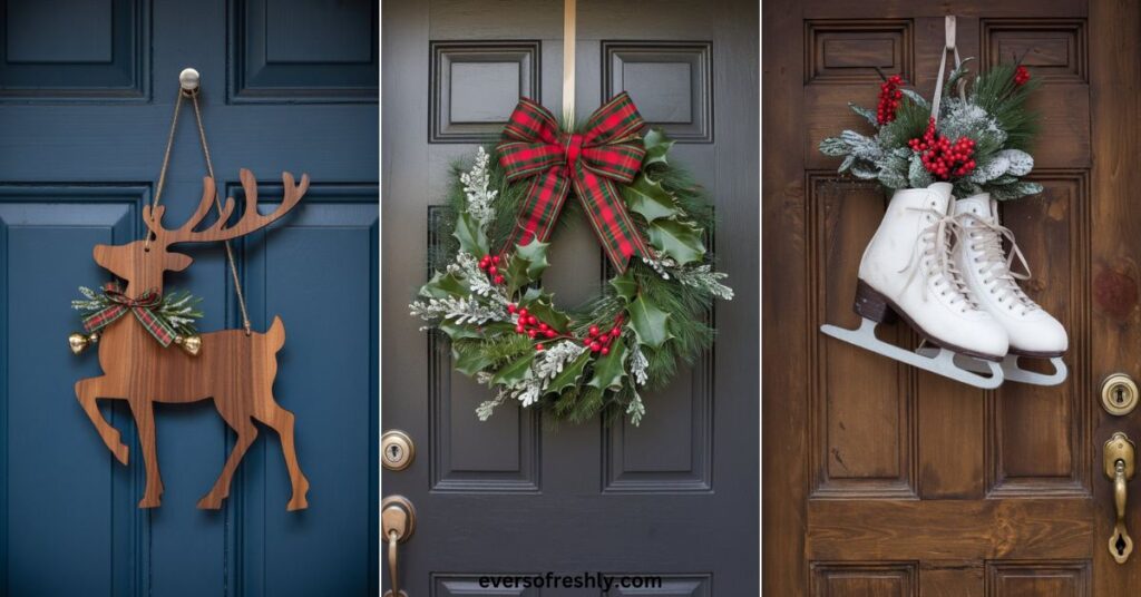Christmas Door Hanger Ideas - Eversofreshly